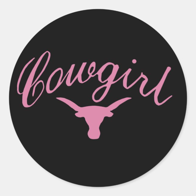 Adesivo Cowgirl Steer (Frente)
