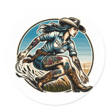 Cowgirl Sticker