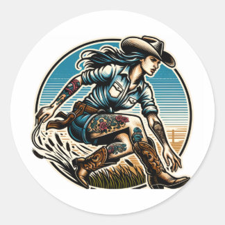 Adesivo Cowgirl Sticker
