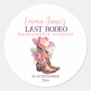 Adesivo Cowgirl Último Rodeio Pink Despedida de Solteira