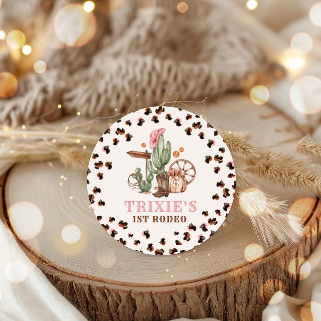 Adesivo Cowgirl Wild West 1rua Rodeo Ranch Festa de aniver (Criador carregado)