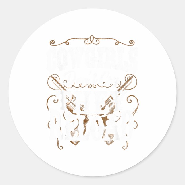 Adesivo Cowgirls Don't Cry They Reload  (Frente)