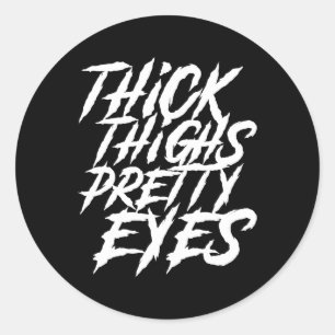 Adesivo Coxas Espessas Bonito Olhos Engraçados Perna Rapar