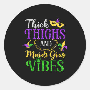Adesivo Coxas grossas vibes de mardi gras fleur de lis mar