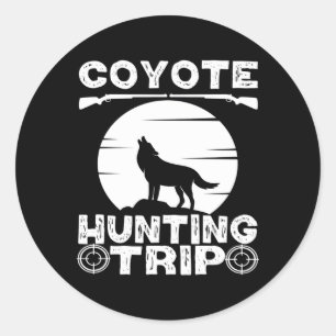Adesivo Coyote Hunter Yote Caçando Trip Caça Coyote