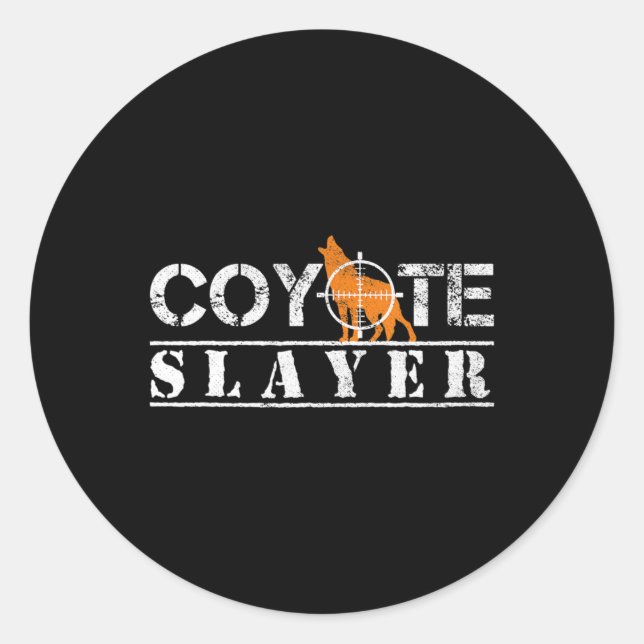 Adesivo Coyote Slayer Fun Hunting Gift for Coyote Hunters  (Frente)