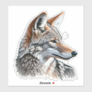 Adesivo Coyote Wildlife Wildlife Animal