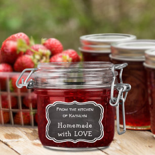 Adesivo Cozinha Chalkboard de NAME Homemade com AMOR