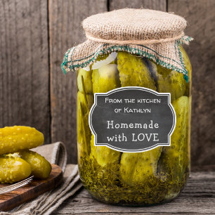 Adesivo Cozinha Chalkboard de NAME Homemade com AMOR