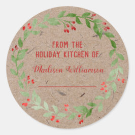 Adesivo Cozinha de férias em papel da Kraft | Homemade