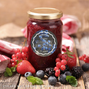 Adesivo Cozinha de Jam Blueberry Preserve
