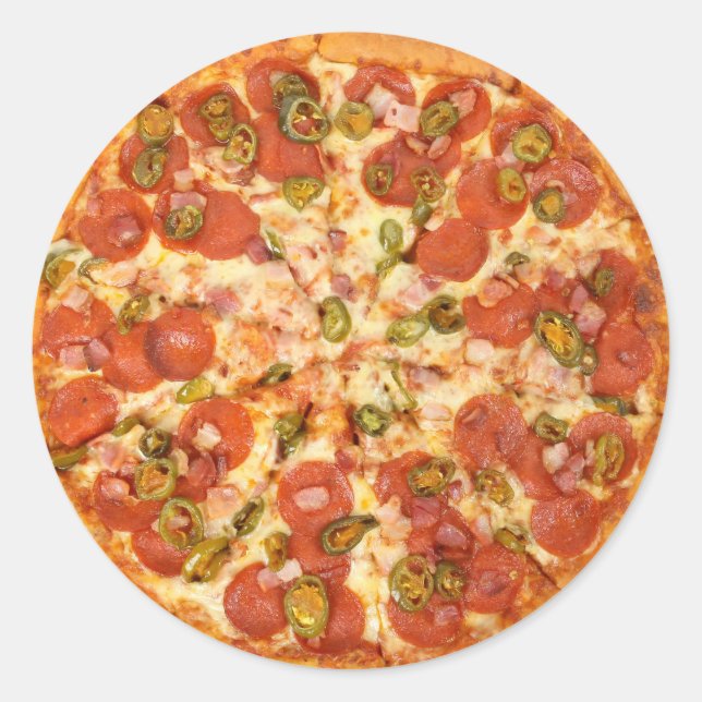 Adesivo Cozinha Tema da Pizza de Comida Legal Novidade div (Frente)