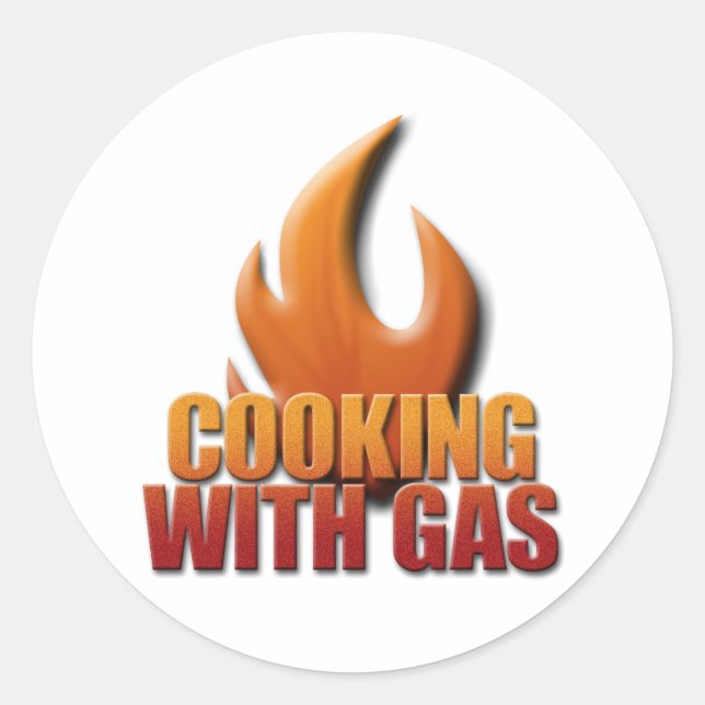 Adesivo Cozinhar Com Gás (Frente)