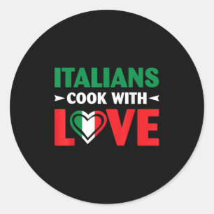 Adesivo Cozinhe Com Amor Chef Italiano Frases Engraçadas C