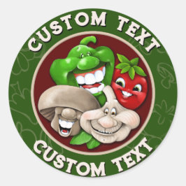 Adesivo Cozinhe com PERSONALIZAÇÃO Feliz Comida Italiana N