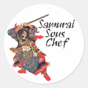 Adesivo Cozinheiro chefe de Sous do samurai