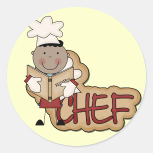 Adesivo Cozinheiro chefe do menino - camiseta e presentes