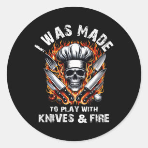 Adesivo Cozinheiro De Chef Culinário Que Fui Feito Para Br