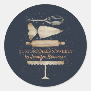 Adesivo Cozinheiro de damasco naval confeiteiro