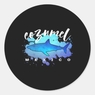 Adesivo Cozumel México Tubarão Scu Diver Férias de Primave