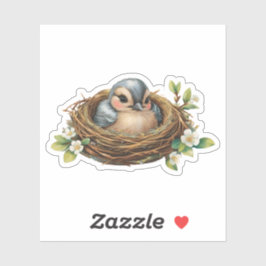 Adesivo Cozy Bird Nest Sticker