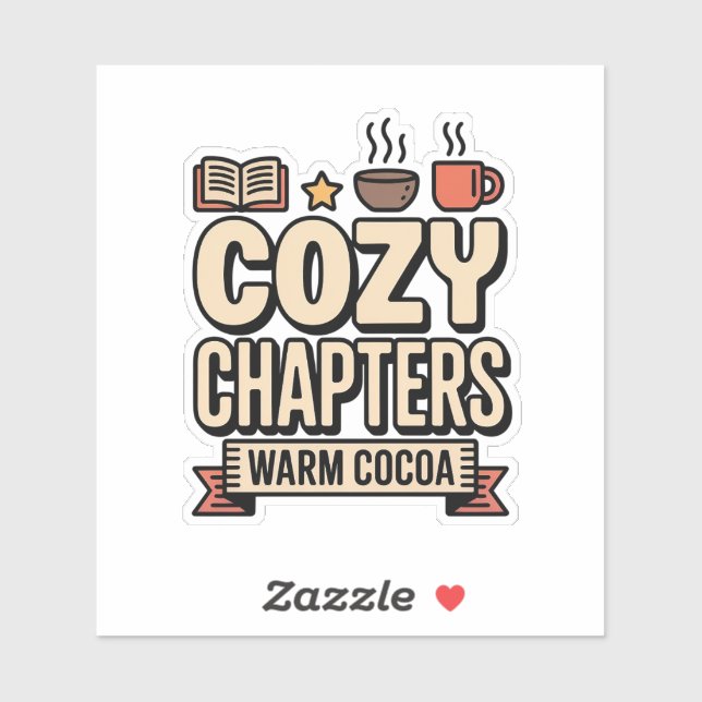 Adesivo Cozy Chapters Warm Cocoa Holiday (Folha)