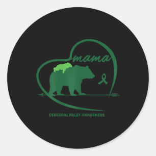 Adesivo Cp Mãe Mamãe Ursa Verde Fita Cerebral Salgado