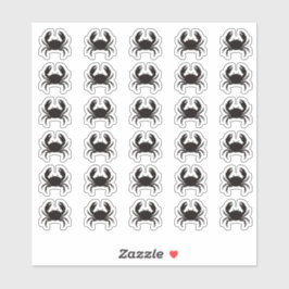 Adesivo Crab Wedding Place Card Food Meal Menu Choice