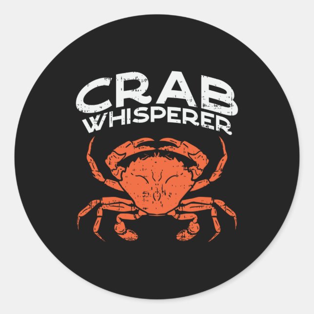 Adesivo Crab Whisperer Vintage Crabbing (Frente)
