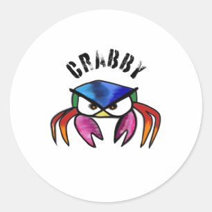Adesivo Crabby Crab Funny louco