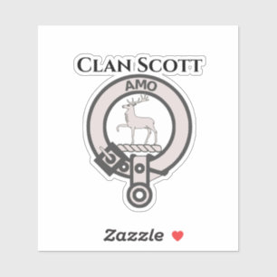 Adesivo Crachá de Clan Scott Crest