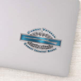 Adesivo Crachá de Combate Veterano à Infantryman