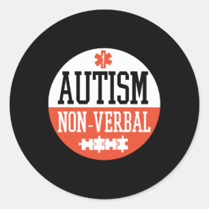 Adesivo Crachá de Consciência do Autismo Não-verbal Autism