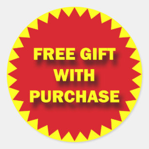 ADESIVO CRACHÁ DE VENDA A RETALHO - PRESENTE SEM COMPRA