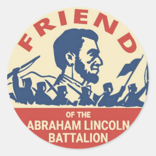 Adesivo Crachá do emblema da brigada de Abraham Lincoln