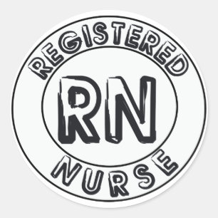 ADESIVO CRACHÁ DO LOGOTIPO DA ENFERMEIRA DIPLOMADA DO RN