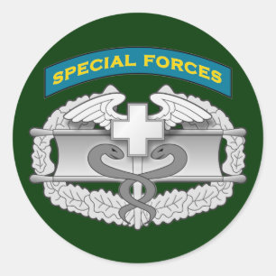 Adesivo Crachá do médico da Q-aba e do combate de SF