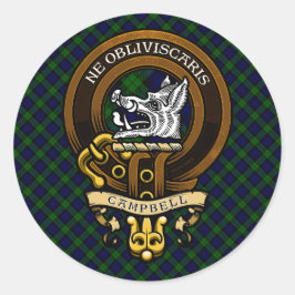 Adesivo Crachá Escocês Clan Campbell e Crest