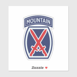 Adesivo crachá "Mountaineer" da Divisão de Montanha