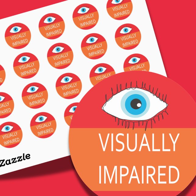 Adesivo Crachá para pinos com deficiência visual para visã (Criador carregado)