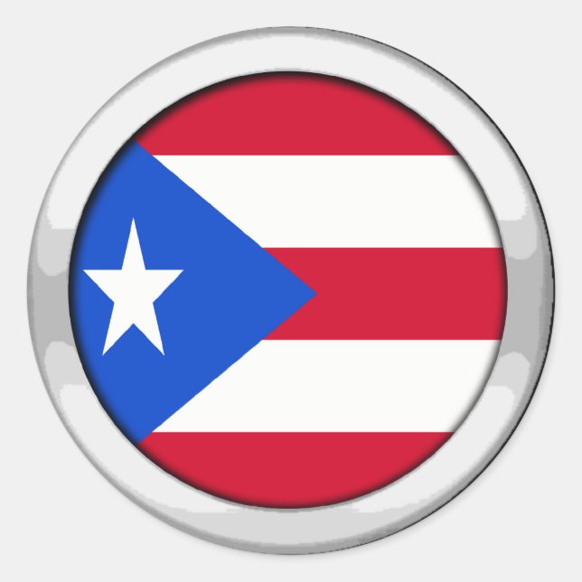 Adesivo Crachá Porto Rico (Frente)