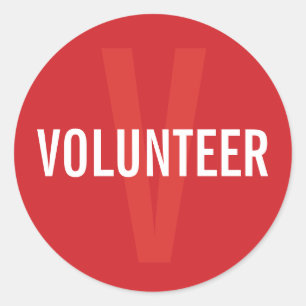 Adesivo Crachá voluntário do vermelho