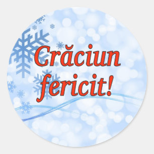 Adesivo Crăciun fericit! Feliz Natal no rf romeno