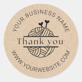 Adesivo Craft Crochet Business Thank You Packaging Sticker