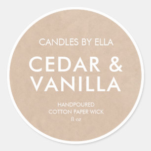 Adesivo Craft Russo Moderno Personalizado Rótulos de Velas