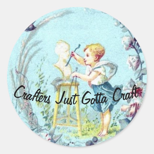 Adesivo Crafters Gotta Artesanato Sticker (Frente)
