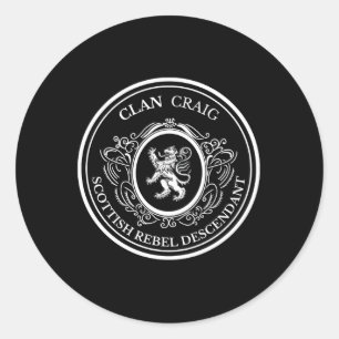 Adesivo Craig Scottish Clan Scottish Lion Descent