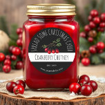Adesivo Cranberry Chutney Labels<br><div class="desc">Adicione o toque perfeito à sua chutney de amora caseira com estas etiquetas personalizáveis. Perfeito para doar ou guardar na sua própria despensa, estas etiquetas festivas dão aos seus frascos uma aparência na moda personalizada. Com opções fáceis de personalização, você pode adicionar seu próprio texto para torná-las verdadeiramente únicas. Estas...</div>