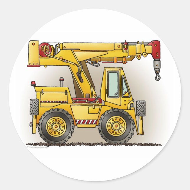 Adesivo Crane Truck Kids Sticker (Frente)
