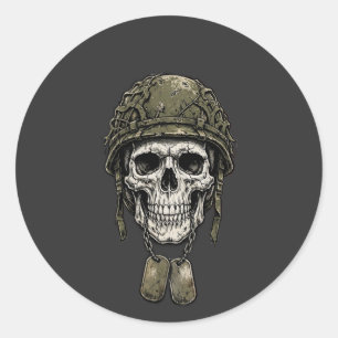 Adesivo Cráneo de Veterano - Placas de Identificação
